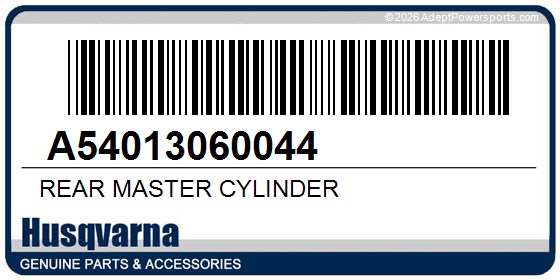 Husqvarna A54013060044 Rear Master Cylinder