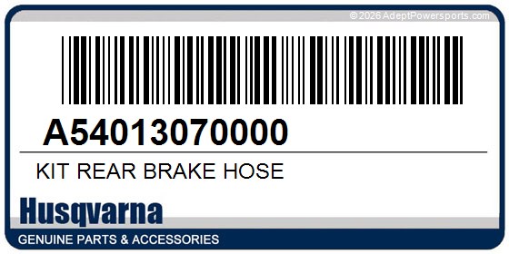Husqvarna A54013070000 Kit Rear Brake Hose