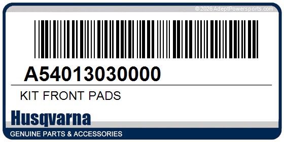 Husqvarna A54013030000 Kit Front Pads