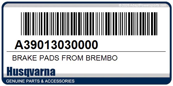 Husqvarna A39013030000 Brake Pads From Brembo