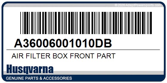 Husqvarna A36006001010DB Air Filter Box Front Part