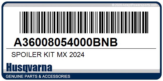 Husqvarna A36008054000BNB Spoiler Kit Mx 2024