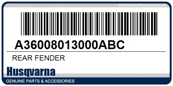 Husqvarna A36008013000ABC Rear Fender