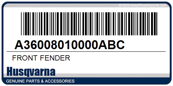 Husqvarna A36008010000ABC Front Fender