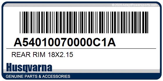 Husqvarna A54010070000C1A Rear Rim 18X2.15