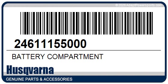 Husqvarna 24611155000 Battery Compartment