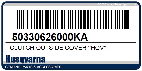 Husqvarna 50330626000KA Clutch Outside Cover ''Hqv''