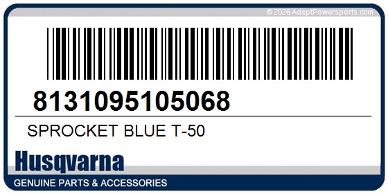 Husqvarna 8131095105068 Sprocket Blue T-50