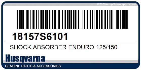 Husqvarna 18157S6101 Shock Absorber Enduro 125/150