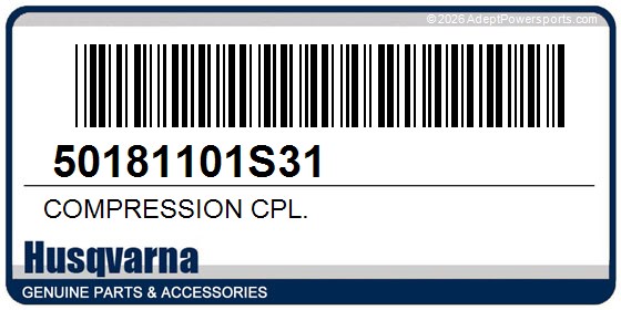 Husqvarna 50181101S31 Compression Cpl.
