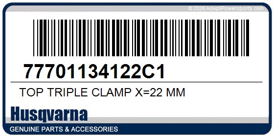 Husqvarna 77701134122C1 Top Triple Clamp X=22 Mm