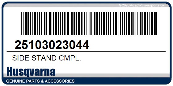 Husqvarna 25103023044 Side Stand Cmpl.