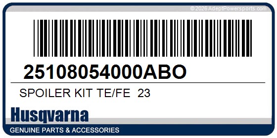Husqvarna 25108054000ABO Spoiler Kit Te/Fe  23