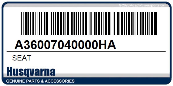 Husqvarna A36007040000HA Seat