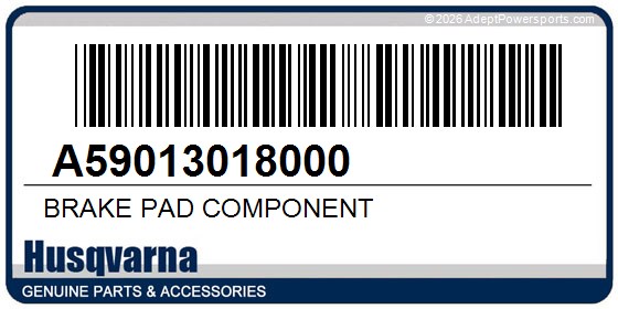 Husqvarna A59013018000 Brake Pad Component