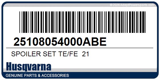Husqvarna 25108054000ABE Spoiler Set Te/Fe  21