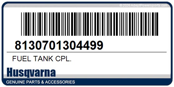 Husqvarna 8130701304499 Fuel Tank Cpl.