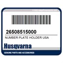 Husqvarna 26508515000 Number Plate Holder Usa