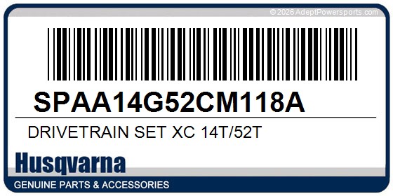 Husqvarna SPAA14G52CM118A Drivetrain Set Xc 14T/52T