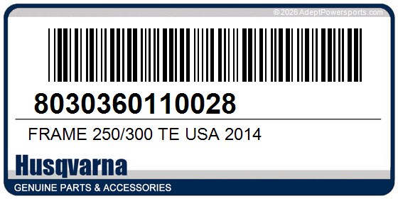 Husqvarna 8030360110028 Frame 250/300 Te Usa 2014