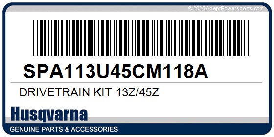Husqvarna SPA113U45CM118A Drivetrain Kit 13Z/45Z