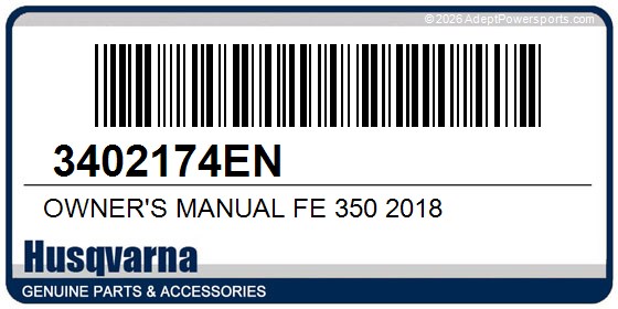 Husqvarna 3402174EN Owner's Manual Fe 350 2018