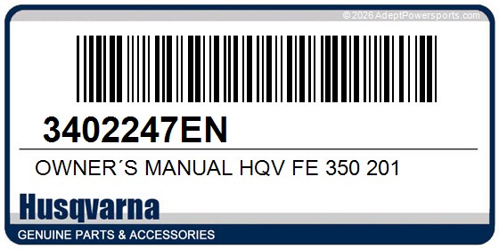 Husqvarna 3402247EN Owner´S Manual Hqv Fe 350 201