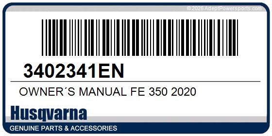 Husqvarna 3402341EN Owner´S Manual Fe 350 2020