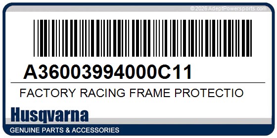 Husqvarna A36003994000C11 Factory Racing Frame Protectio