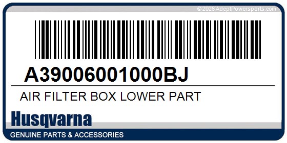 Husqvarna A39006001000BJ Air Filter Box Lower Part
