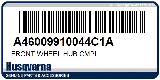 Husqvarna A46009910044C1A Front Wheel Hub Cmpl.