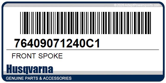 Husqvarna 76409071240C1 Front Spoke