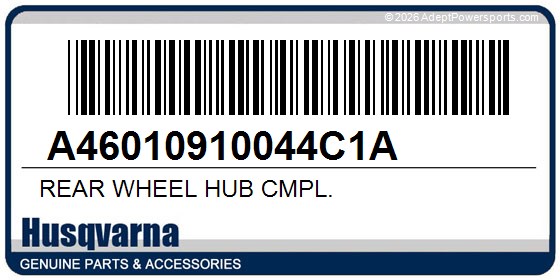 Husqvarna A46010910044C1A Rear Wheel Hub Cmpl.