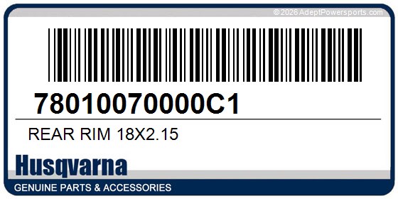 Husqvarna 78010070000C1 Rear Rim 18X2.15