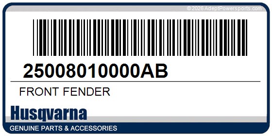 Husqvarna 25008010000AB Front Fender