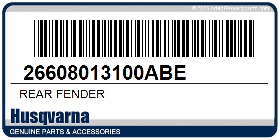 Husqvarna 26608013100ABE Rear Fender