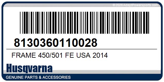 Husqvarna 8130360110028 Frame 450/501 Fe Usa 2014