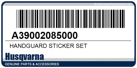 Husqvarna A39002085000 Handguard Sticker Set