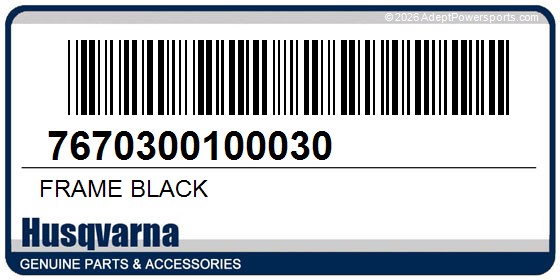 Husqvarna 7670300100030 Frame Black