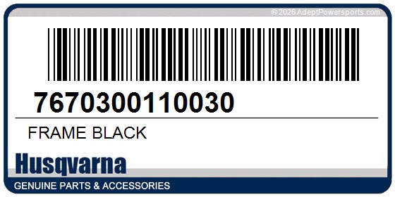 Husqvarna 7670300110030 Frame Black