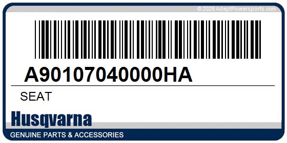 Husqvarna A90107040000HA Seat