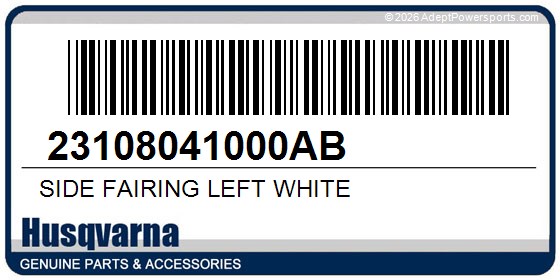 Husqvarna 23108041000AB Side Fairing Left White
