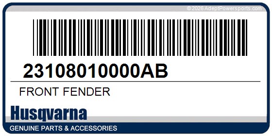Husqvarna 23108010000AB Front Fender