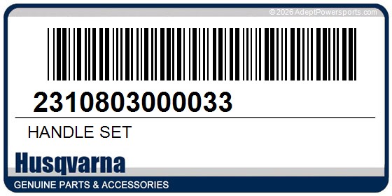 Husqvarna 2310803000033 Handle Set