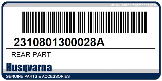 Husqvarna 2310801300028A Rear Part