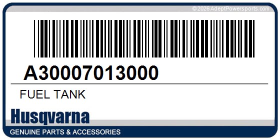 Husqvarna A30007013000 Fuel Tank