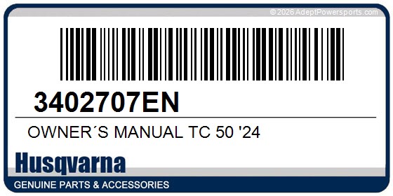 Husqvarna 3402707EN Owner´S Manual Tc 50 '24