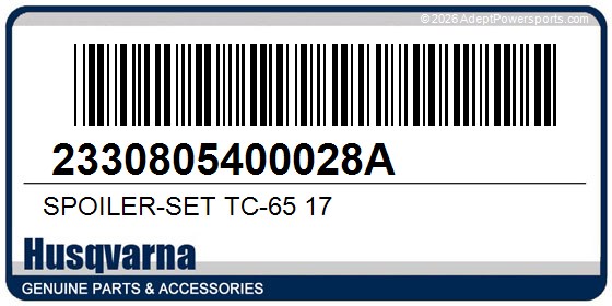 Husqvarna 2330805400028A Spoiler-Set Tc-65 17