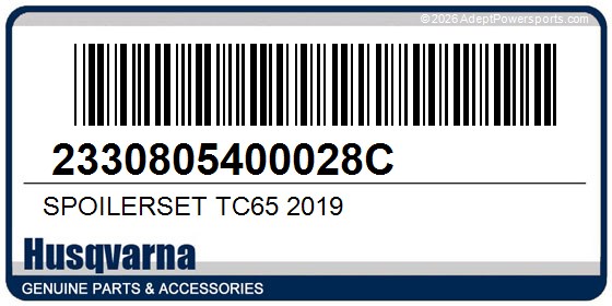 Husqvarna 2330805400028C Spoilerset Tc65 2019