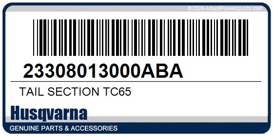 Husqvarna 23308013000ABA Tail Section Tc65